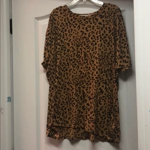 Cheetah over sized t-shirt